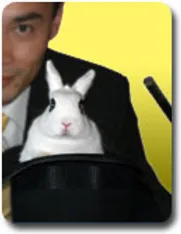 The Amazing Hito produces a rabbit from a hat!